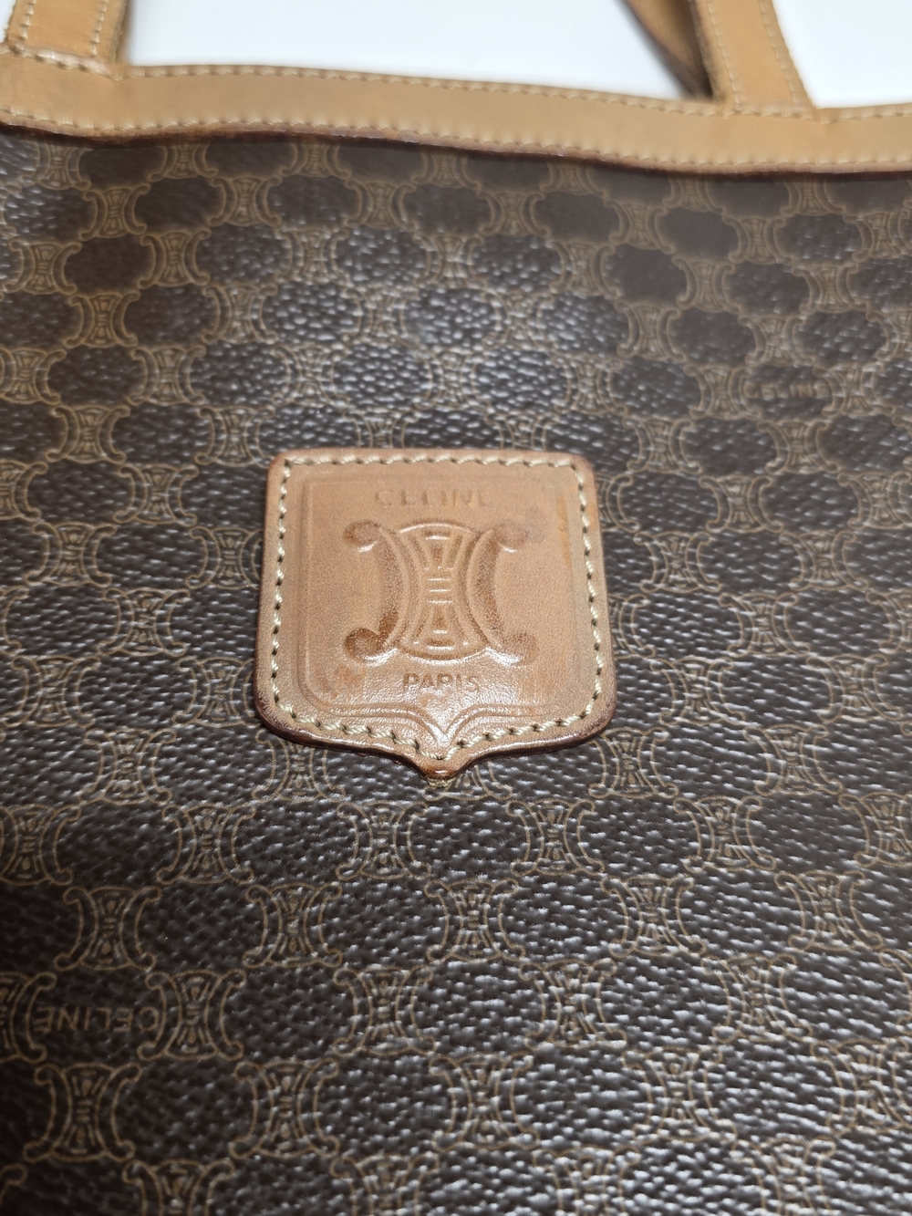 Vintage CELINE MACADAM Tote Bag - Picture 3 of 16